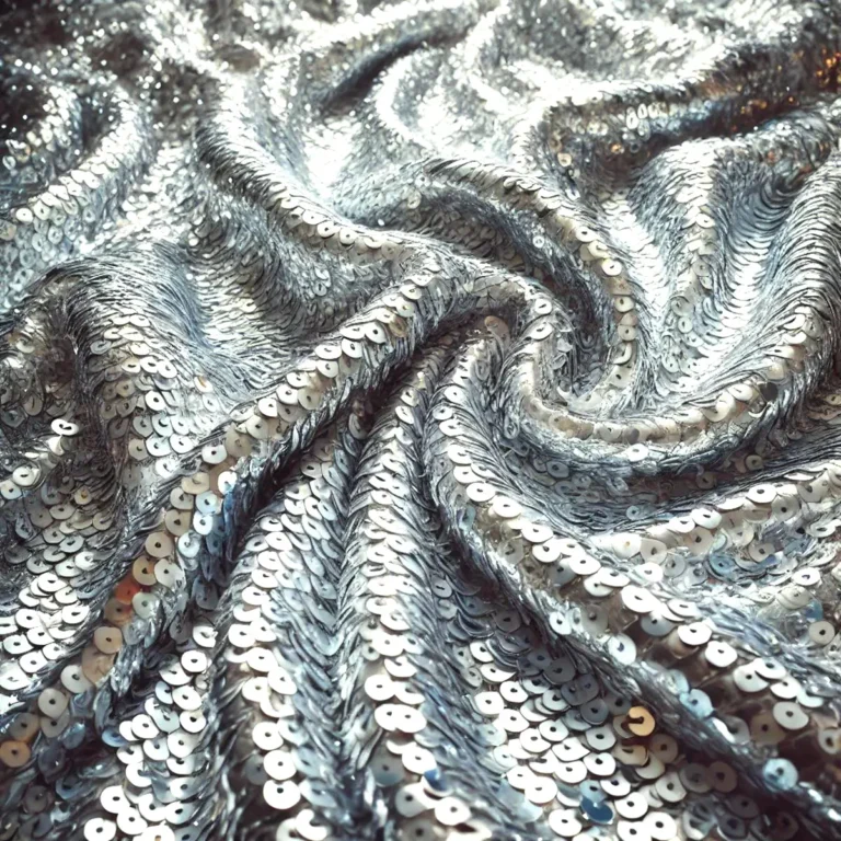Lej sølv paillet mesh-stof polyester