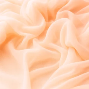 Soft peach chiffon