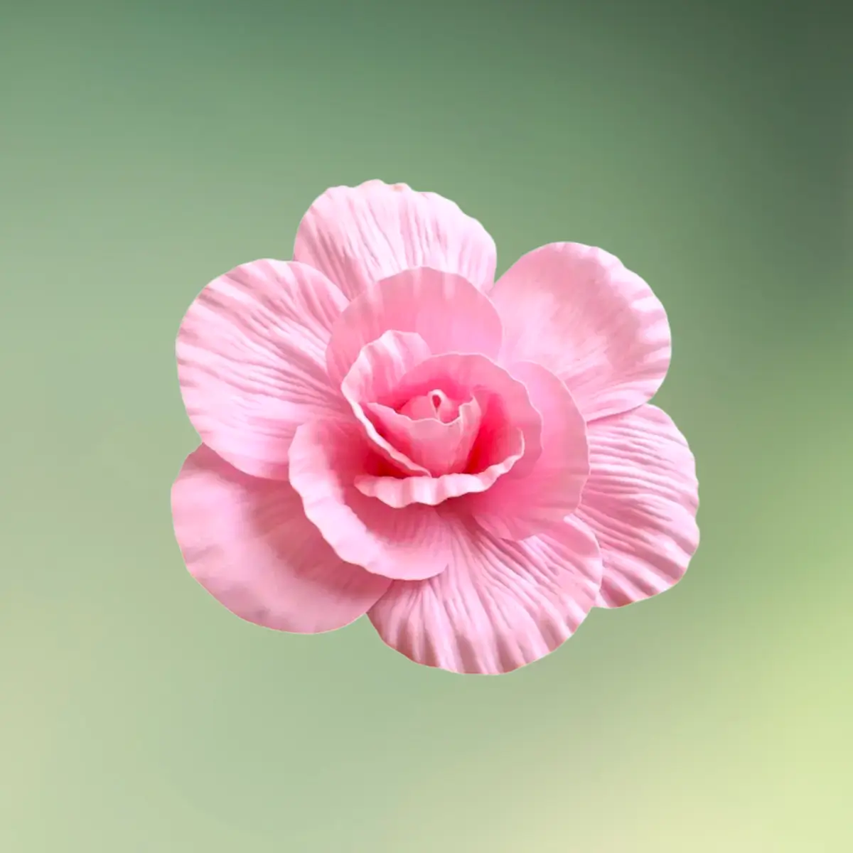 stor rose blomst 30 cm lyserød