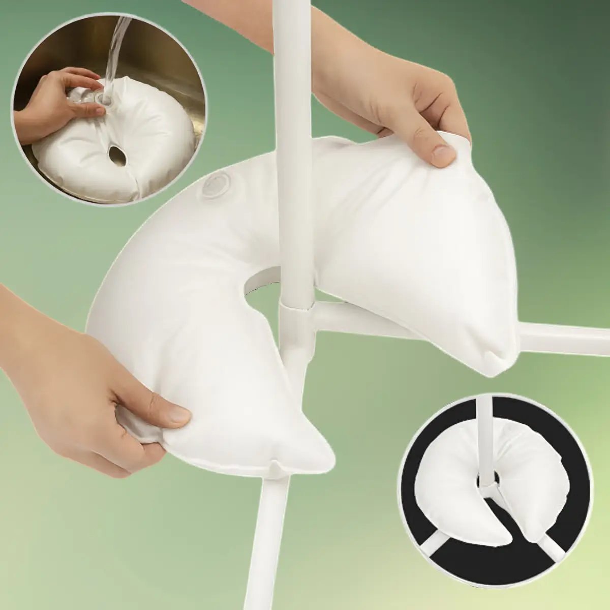 Vægt til vielsesbuer og stativer - hvid manual (1) Vægt til vielsesbuer og stativer 2 stk - hvid