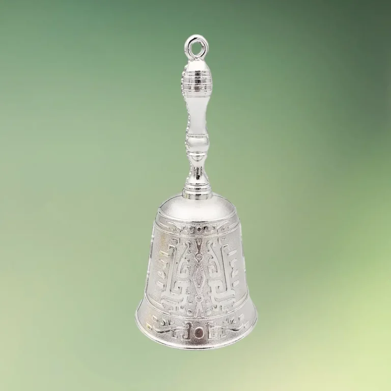 lej Toastmaster klokke | Dirigentklokke | Håndklokke til taler | Sølv med mønster