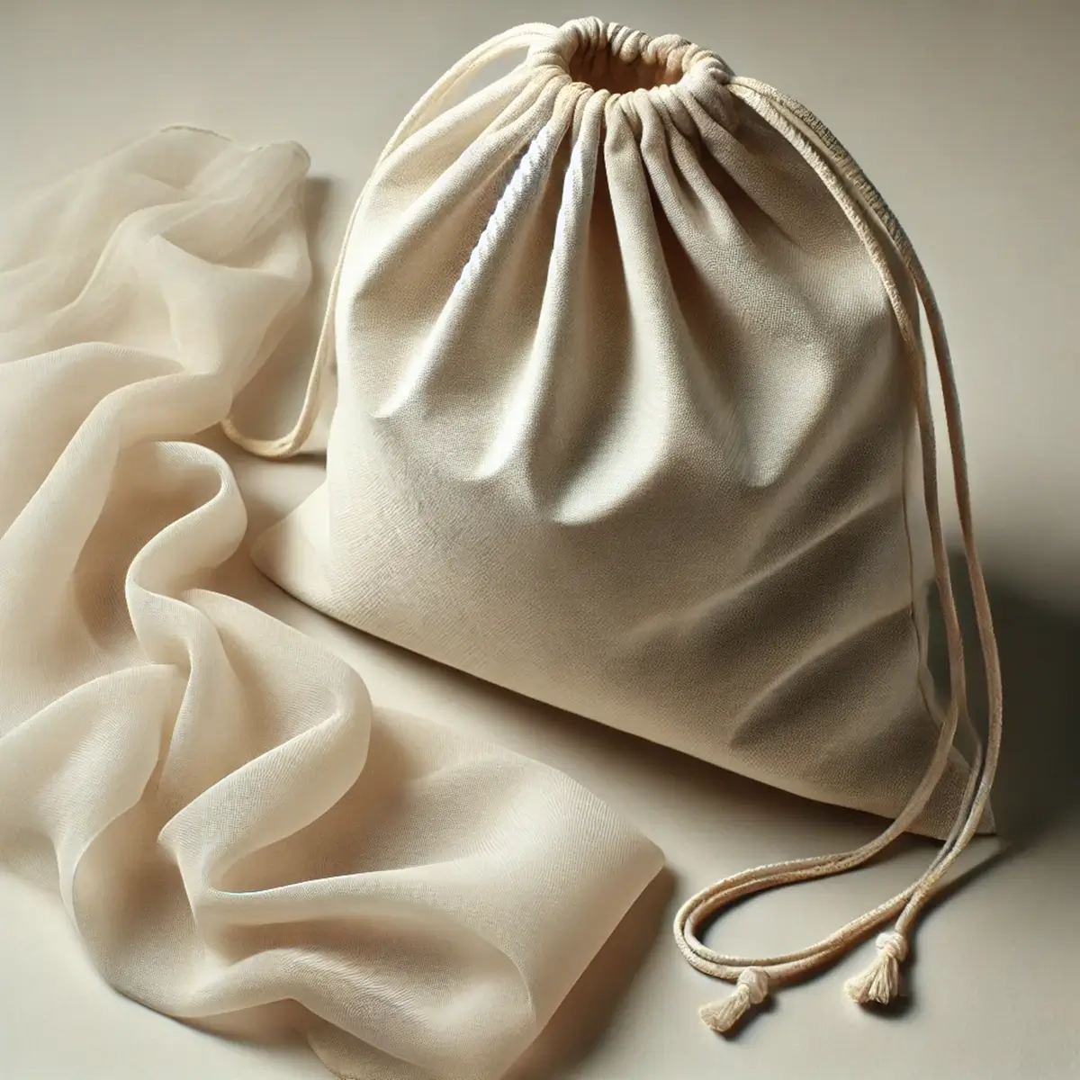 bomuldspose med snor - 30x40 cm