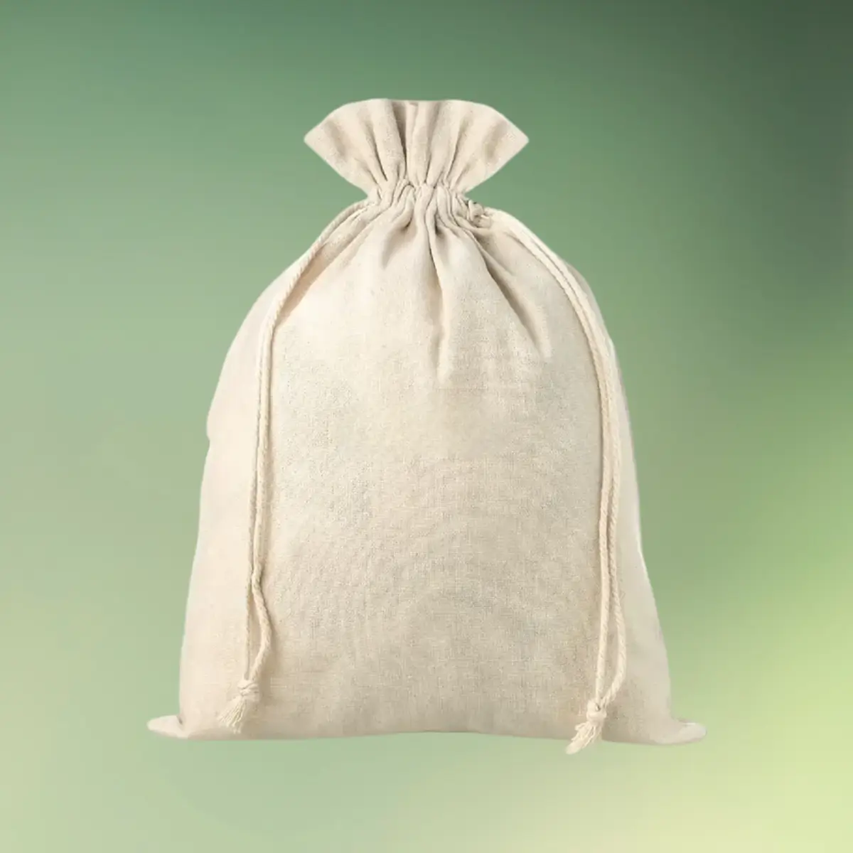 bomuldspose med snor - 30x40 cm