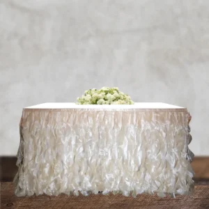 bord nederdel i tyl - bordskørt tutu - champagne, creme, elfenben - bryllup