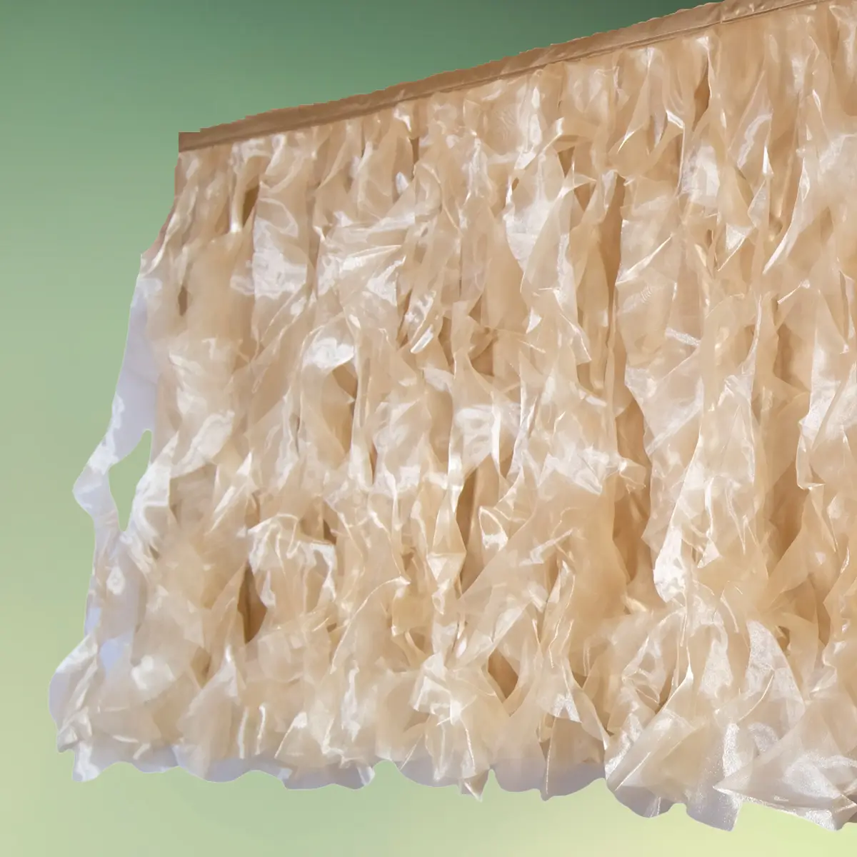 bord nederdel i tyl - bordskørt tutu - gylden, guld - bryllup