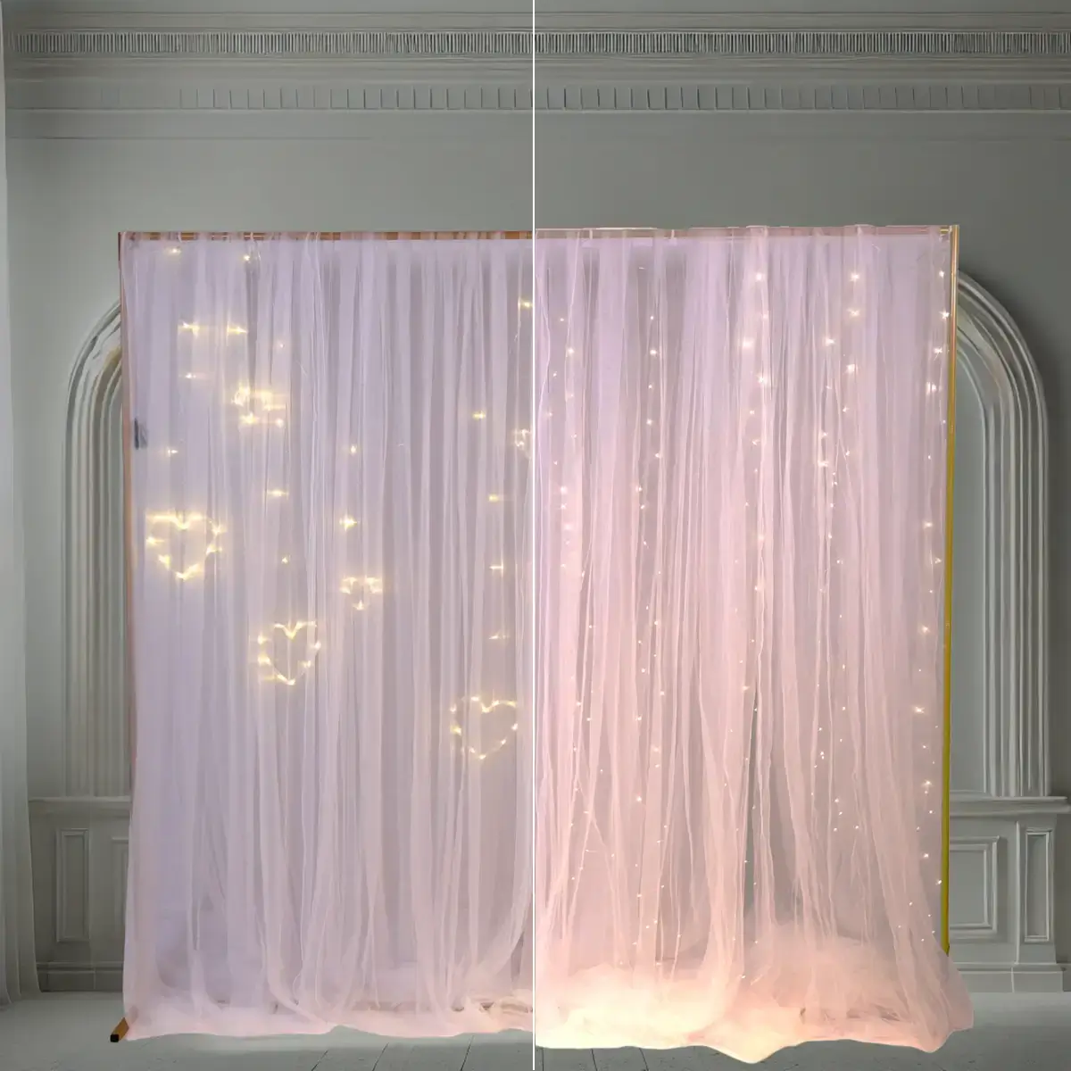 Fairy Light White Chiffon og Heartlight White Chiffon