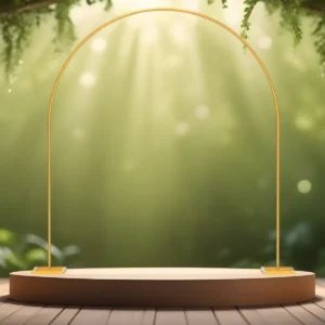 indgangsbue - vielsesbue portal - 2,4x2,1 m - guld